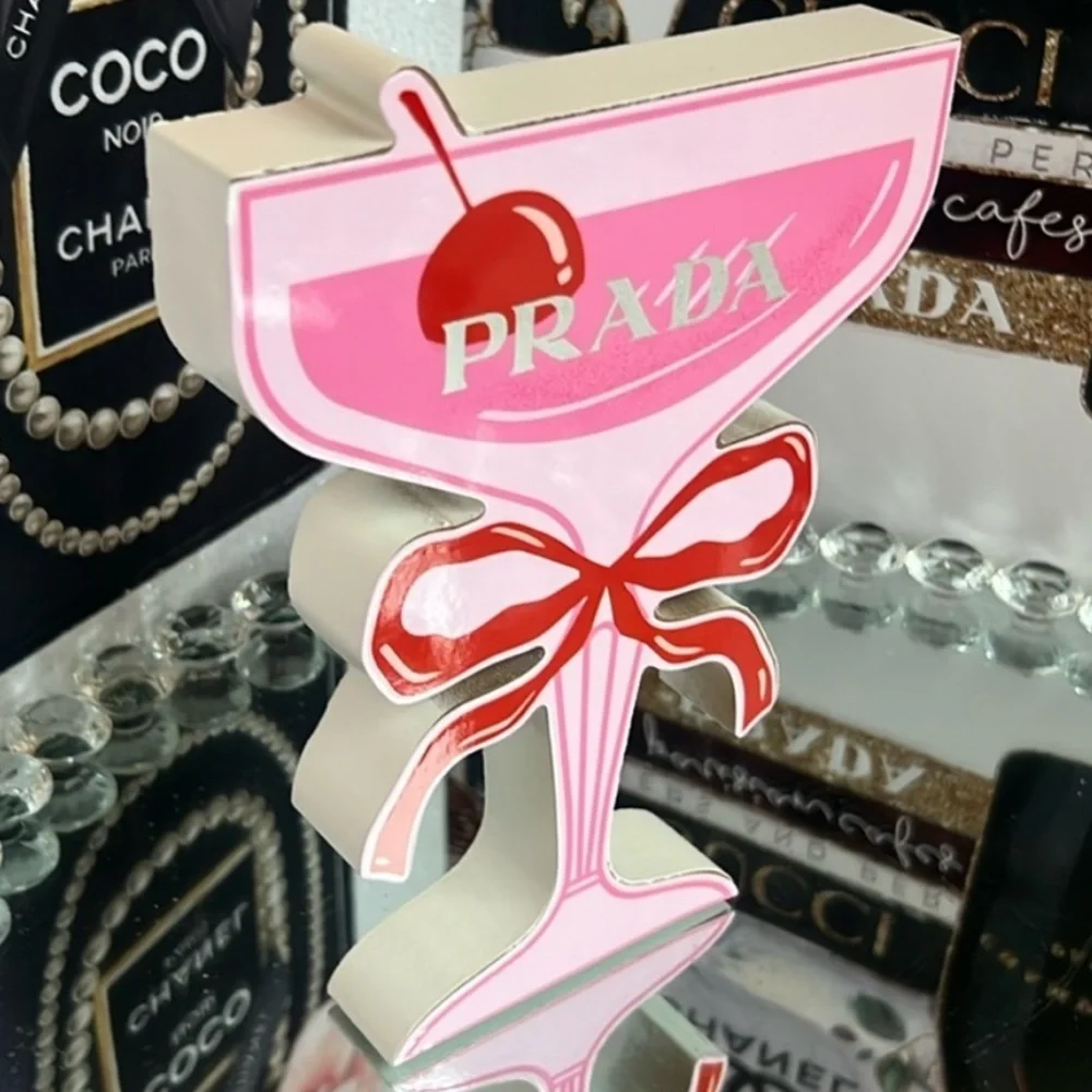 Cute Wooden Martini Display - Picture 2 of 2